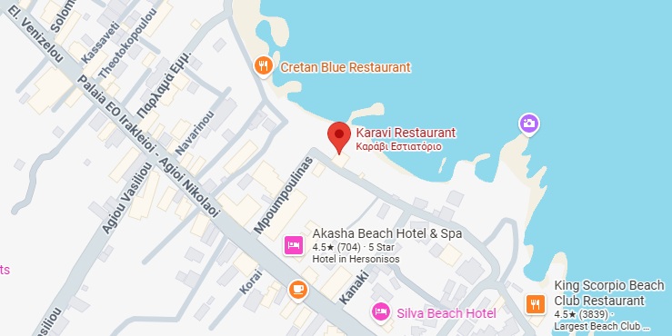 Karavi Restaurant Map Location